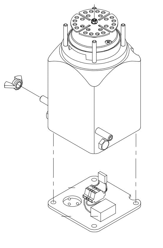 Mixer motor 230V/50-60Hz compleet Vario