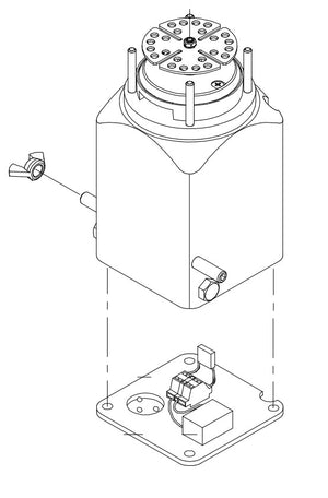 Mixer motor 230V/50-60Hz compleet Vario