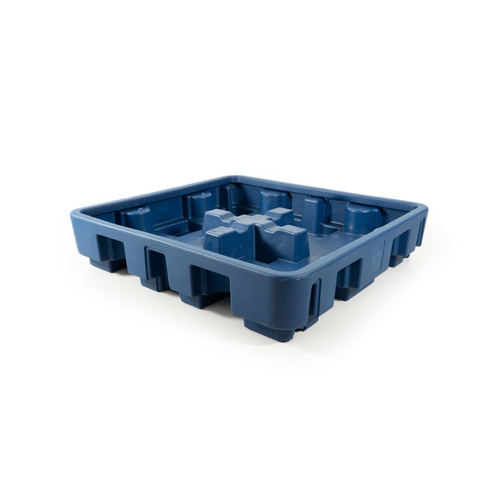 Chemische opvangbak, 280x1290x1380 mm, blauw