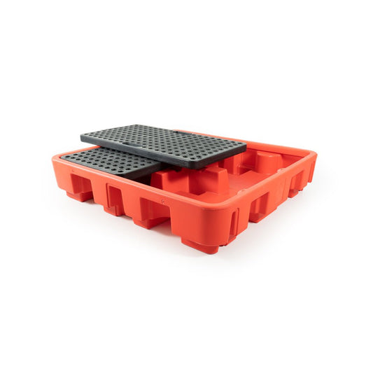 Chemische opvangbak, 280x1290x1380 mm, rood
