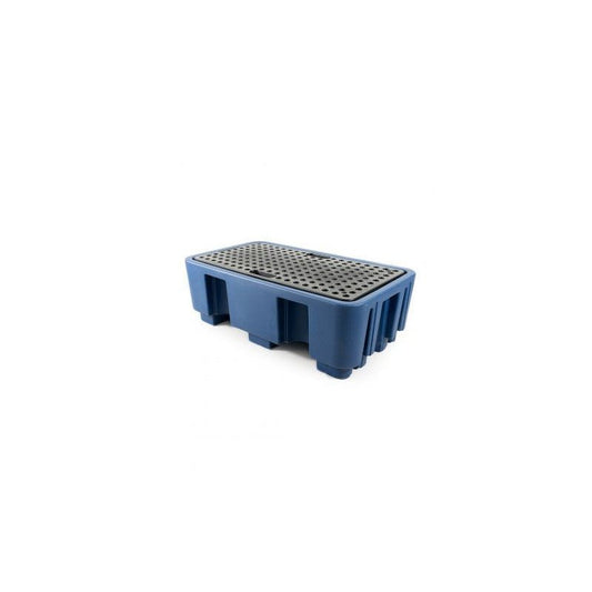 Chemische opvangbak, 440x1300x750 mm, blauw