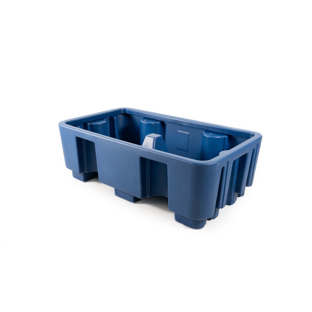 Chemische opvangbak, 440x1300x750 mm, blauw