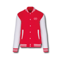 Jas unisex rood/wit