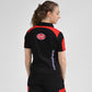 Polo dames zwart - rood
