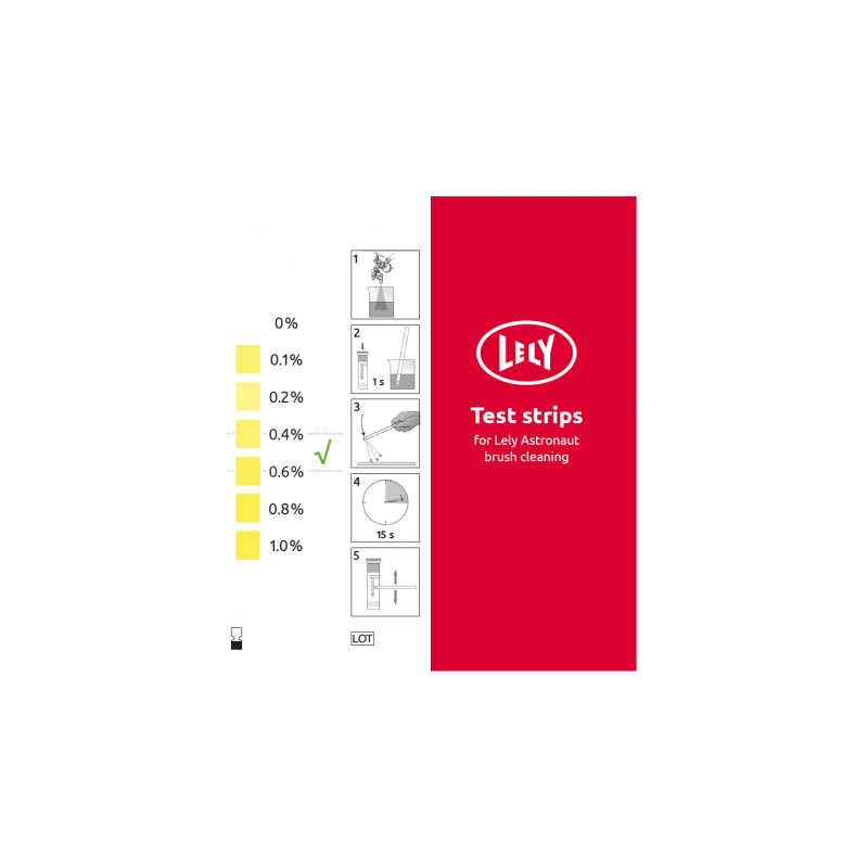 Test strips voor borstelreiniging, 100 st