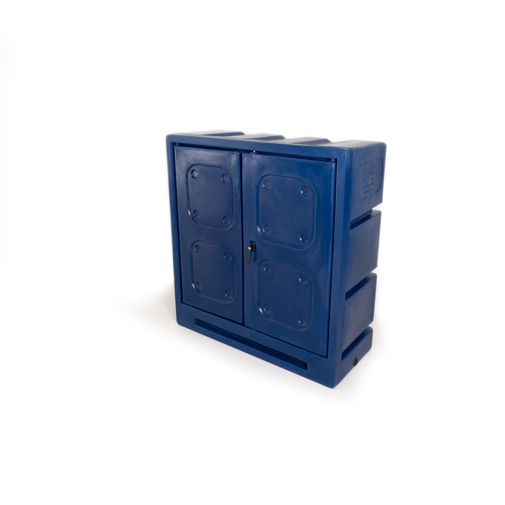 Voorraadkast slijtdelen, 1310x1220x520 mm, blauw