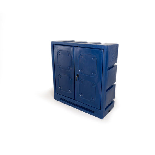 Voorraadkast slijtdelen, 1310x1220x520 mm, blauw