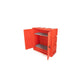 Voorraadkast slijtdelen, 1310x1220x520 mm, rood